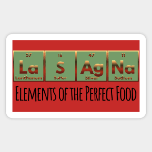 LaSAgNa Periodic Table of Elements the perfect food Sticker